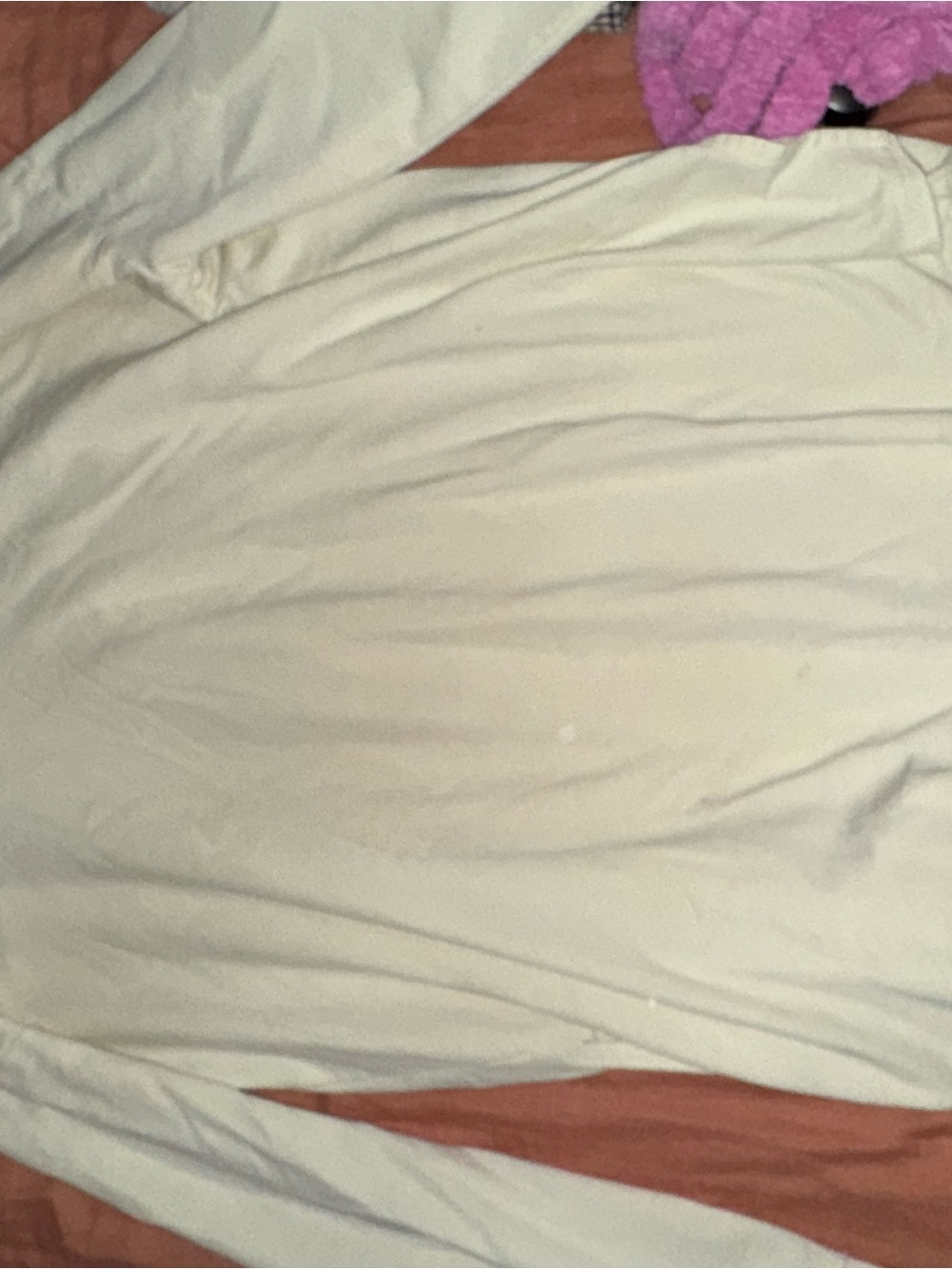 Z Supply Cream Long Sleeve Crew Top